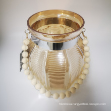 Tea Light Pearly Shell Shape Style Glass Vase